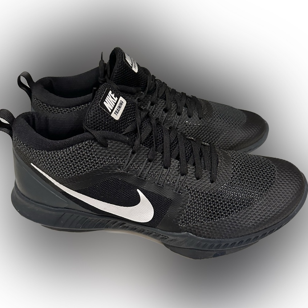 NIKE ZOOM BLACK WHITE DOMINATION TRAINING SHOES 10.5 917708-001 ATHLETIC CASUAL